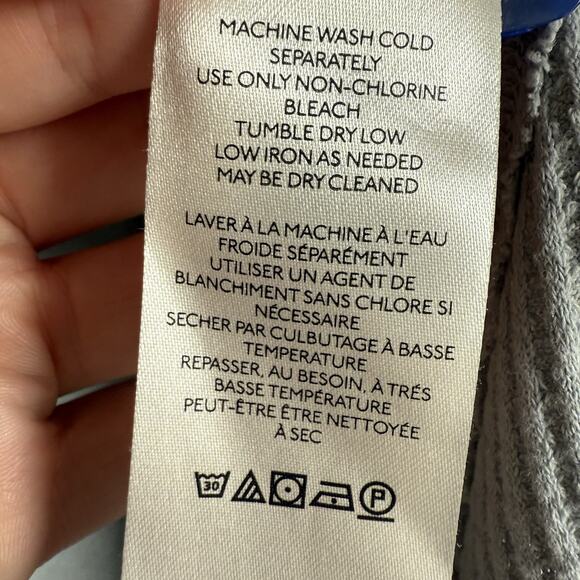 FREE PEOPLE We The Free Monterey Thermal Gray Long Sleeve Top Small Oversized - Picture 14 of 14